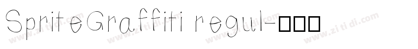 SpriteGraffiti regul字体转换